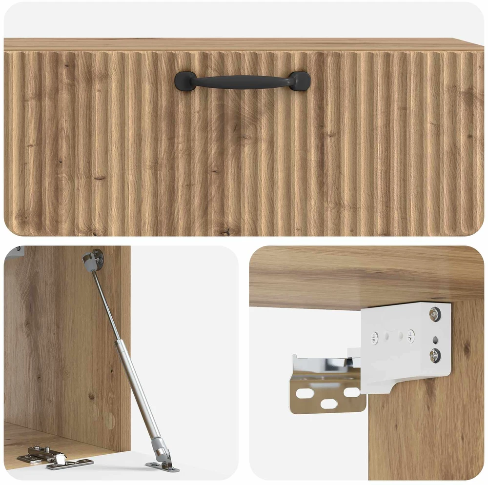 TV staliukas Sieninė TV spintelė 98 x 31 x 30 cm Artisano ąžuolo