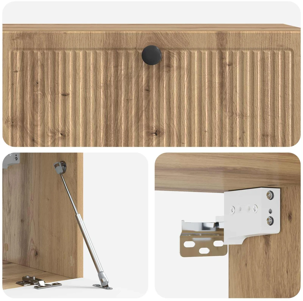 TV staliukas Sieninė TV spintelė 98 x 31 x 30 cm Artisano ąžuolo