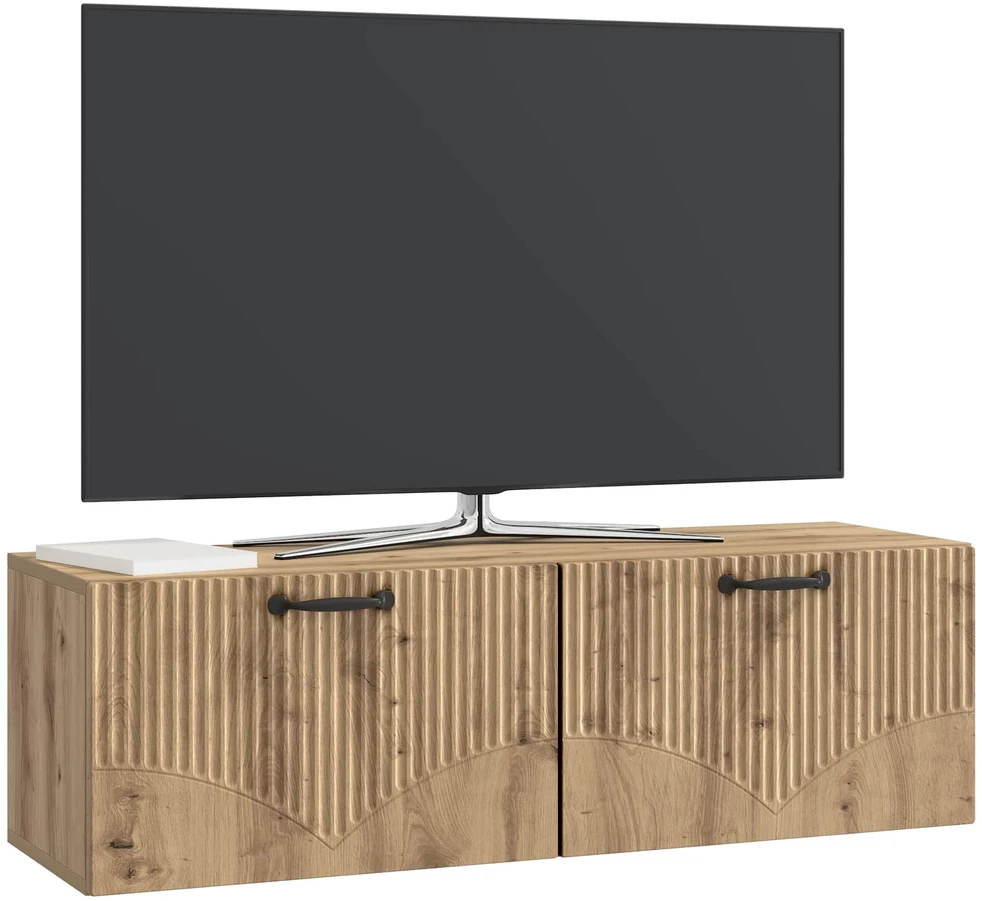 TV staliukas Sieninė TV spintelė 98 x 31 x 30 cm Artisano ąžuolo