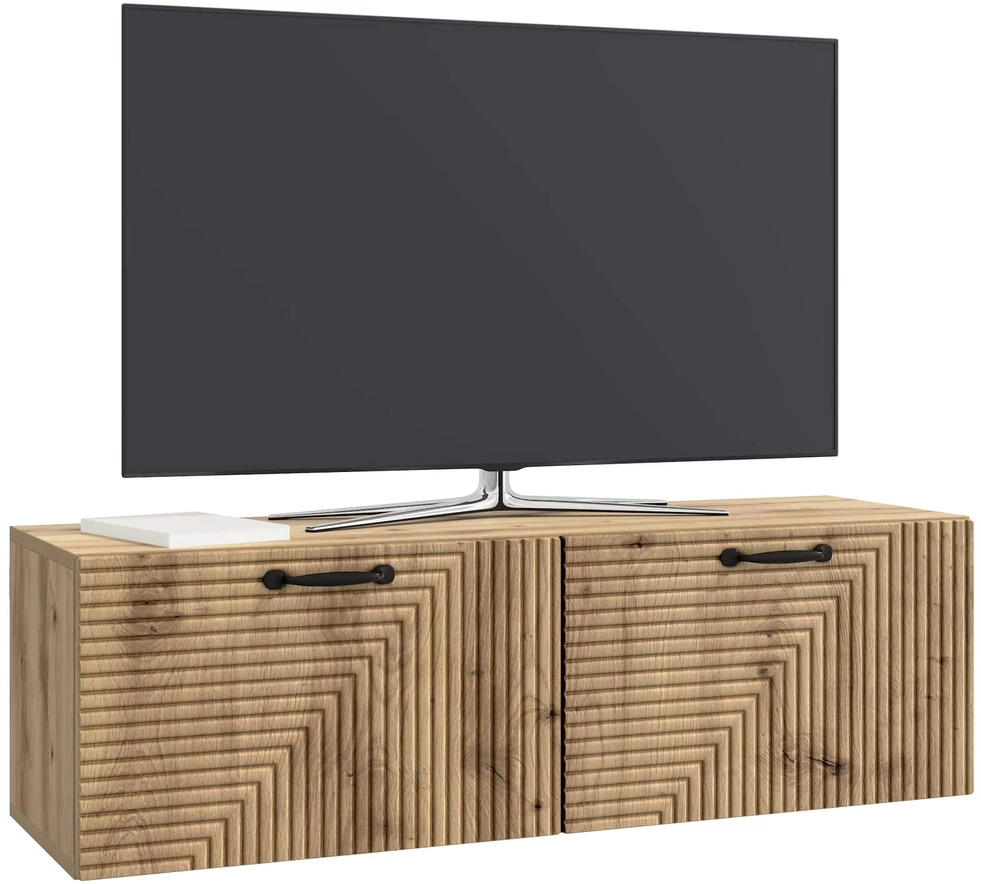 TV staliukas Sieninė TV spintelė 98 x 31 x 30 cm Artisano ąžuolo