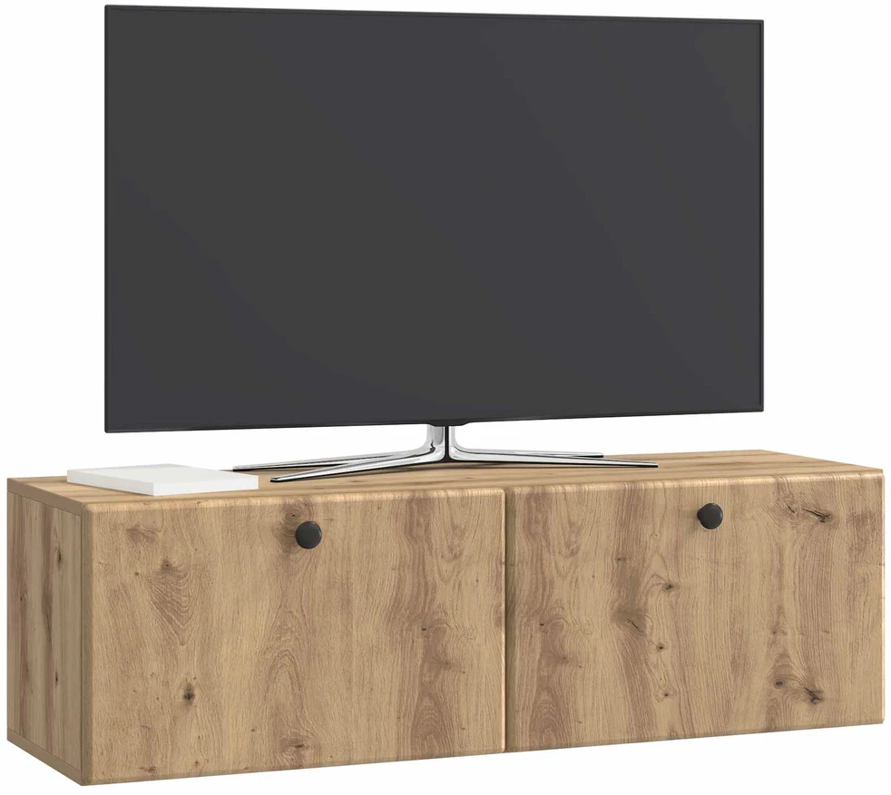 TV staliukas Sieninė TV spintelė 98 x 31 x 30 cm Artisano ąžuolo