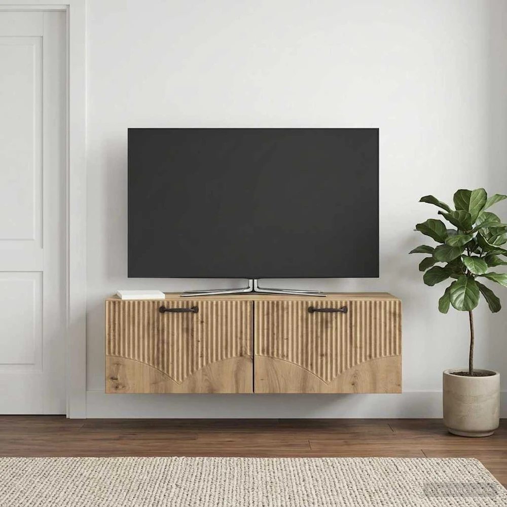 TV staliukas Sieninė TV spintelė 98 x 31 x 30 cm Artisano ąžuolo