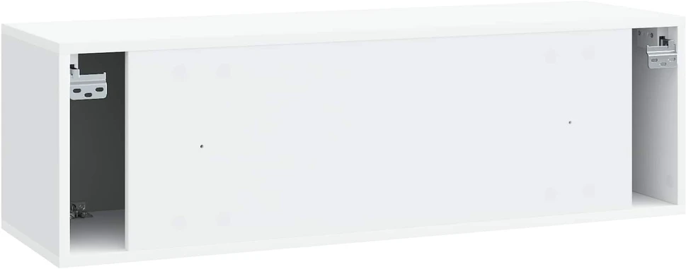 TV staliukas Sieninė TV spintelė 98 x 31 x 30 cm Balta Apdirbta mediena