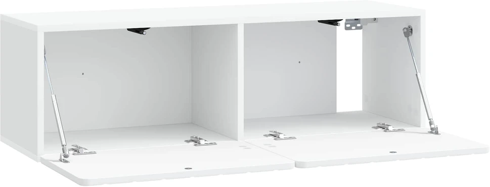 TV staliukas Sieninė TV spintelė 98 x 31 x 30 cm Balta Apdirbta mediena