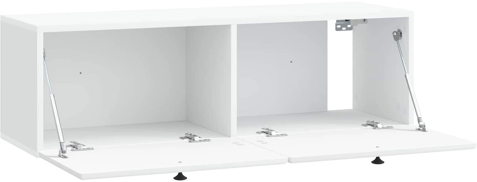 TV staliukas Sieninė TV spintelė 98 x 31 x 30 cm Balta Apdirbta mediena