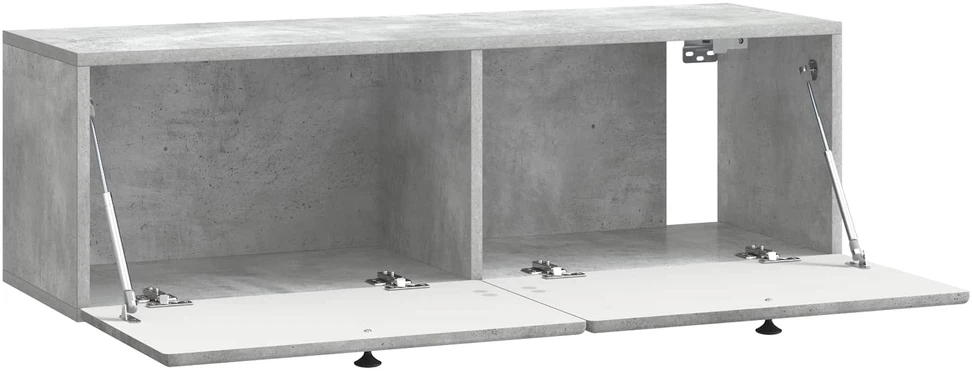 TV staliukas Sieninė TV spintelė 98 x 31 x 30 cm Betono pilka