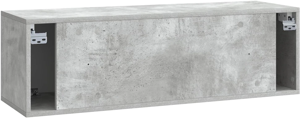 TV staliukas Sieninė TV spintelė 98 x 31 x 30 cm Betono pilka