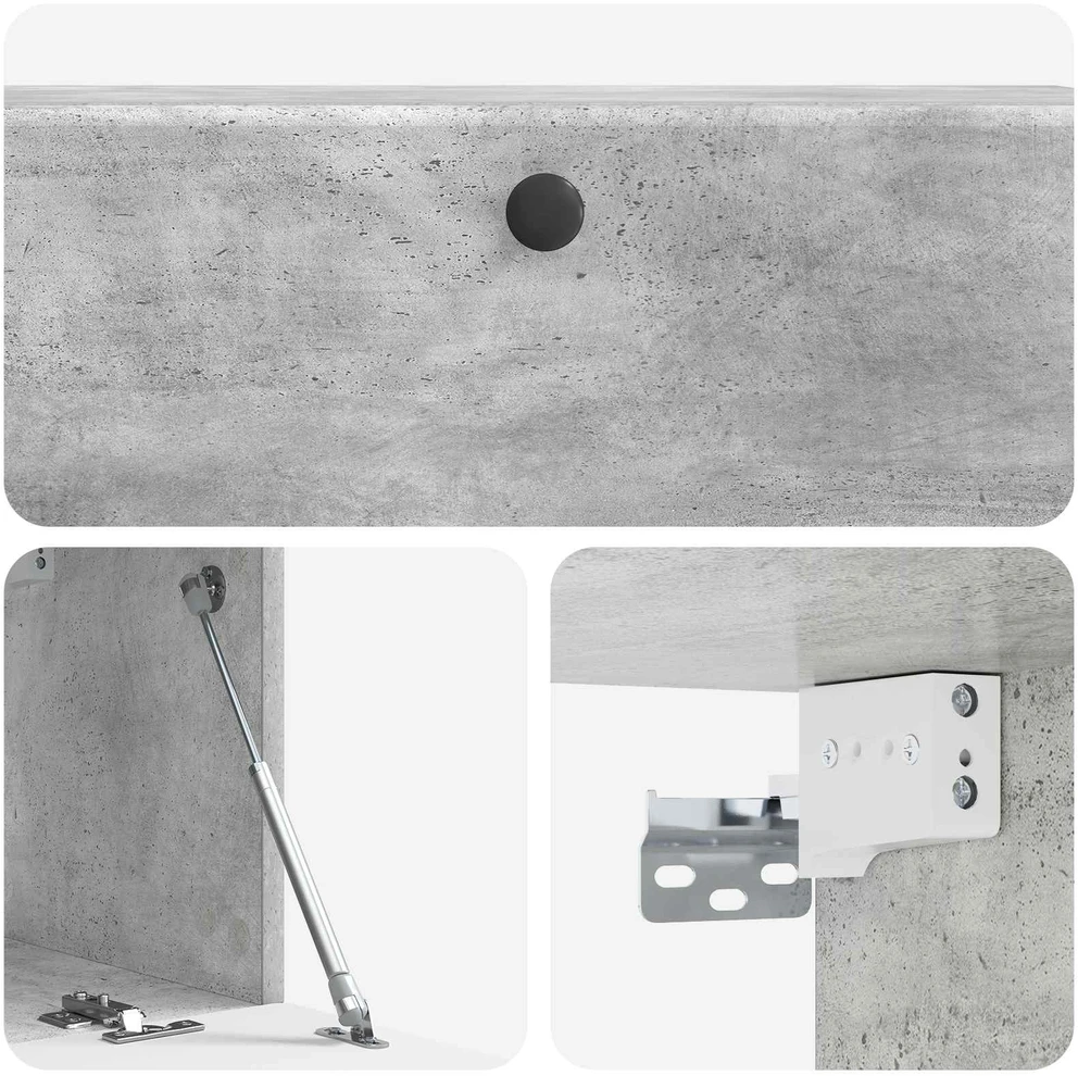 TV staliukas Sieninė TV spintelė 98 x 31 x 30 cm Betono pilka
