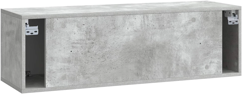 TV staliukas Sieninė TV spintelė 98 x 31 x 30 cm Betono pilka