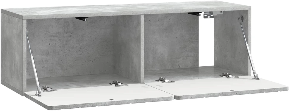 TV staliukas Sieninė TV spintelė 98 x 31 x 30 cm Betono pilka