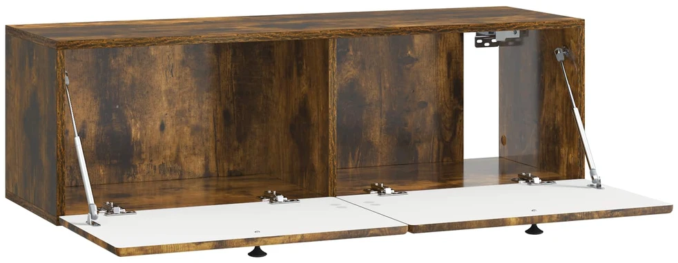 TV staliukas Sieninė TV spintelė 98 x 31 x 30 cm Dūminio ąžuolo
