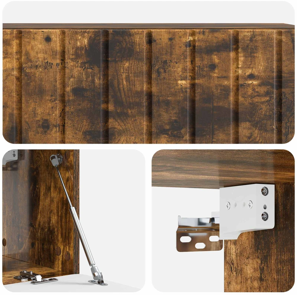 TV staliukas Sieninė TV spintelė 98 x 31 x 30 cm Dūminio ąžuolo