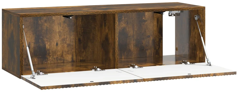 TV staliukas Sieninė TV spintelė 98 x 31 x 30 cm Dūminio ąžuolo