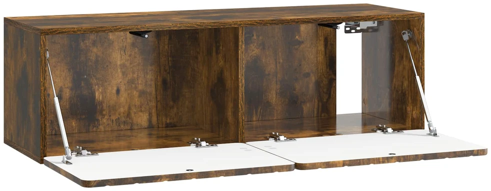 TV staliukas Sieninė TV spintelė 98 x 31 x 30 cm Dūminio ąžuolo