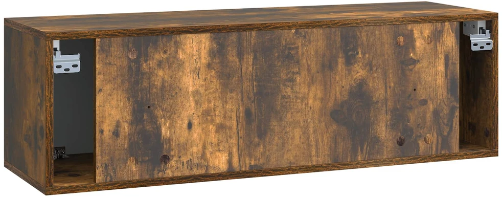 TV staliukas Sieninė TV spintelė 98 x 31 x 30 cm Dūminio ąžuolo