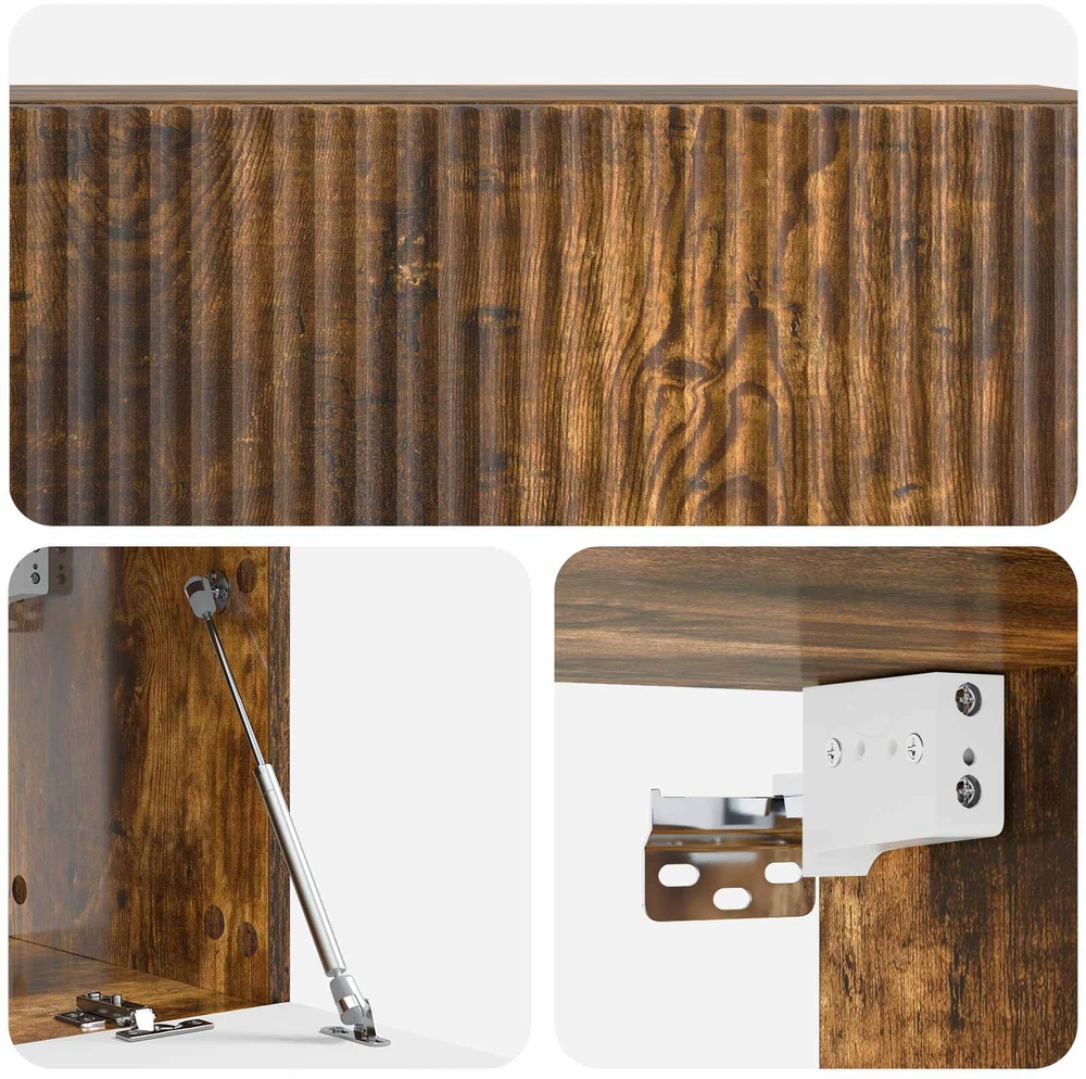 TV staliukas Sieninė TV spintelė 98 x 31 x 30 cm Dūminio ąžuolo