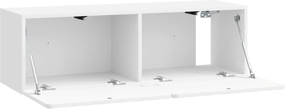 TV staliukas Sieninė TV spintelė 98 x 31 x 30 cm Itin blizgi balta