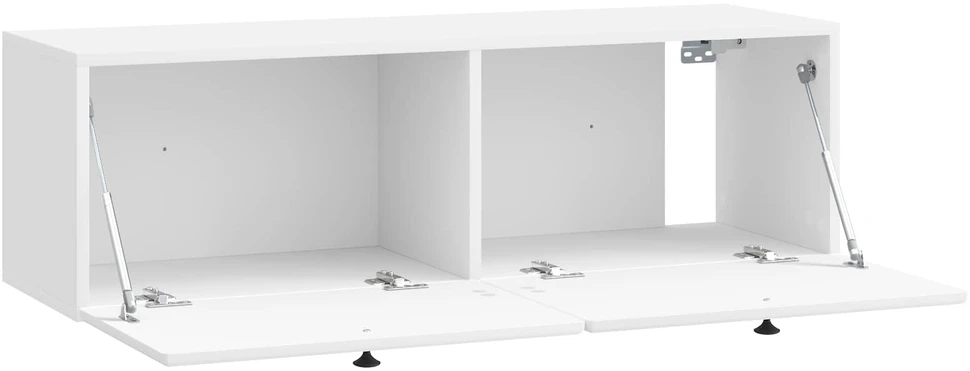 TV staliukas Sieninė TV spintelė 98 x 31 x 30 cm Itin blizgi balta