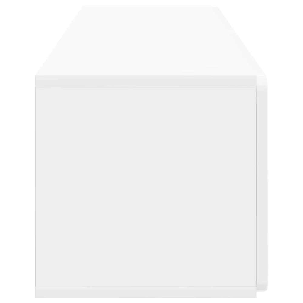 TV staliukas Sieninė TV spintelė 98 x 31 x 30 cm Itin blizgi balta
