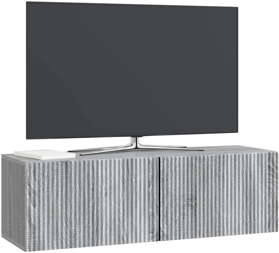 TV staliukas Sieninė TV spintelė 98 x 31 x 30 cm Pilka sonoma ąžuolo