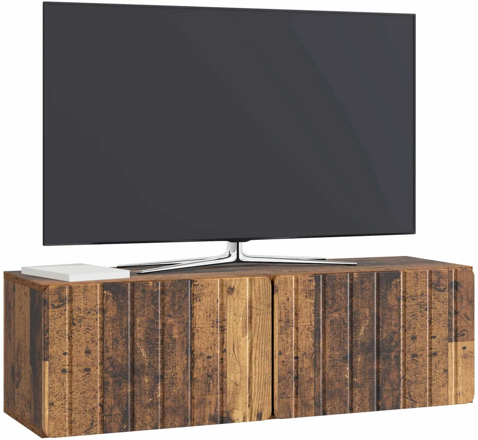 TV staliukas Sieninė TV spintelė 98 x 31 x 30 cm Sendintos medienos