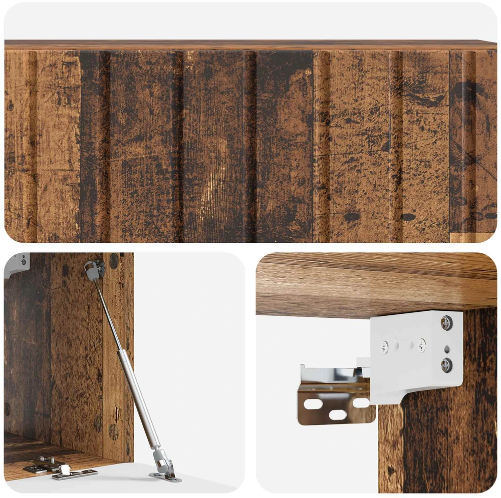 TV staliukas Sieninė TV spintelė 98 x 31 x 30 cm Sendintos medienos