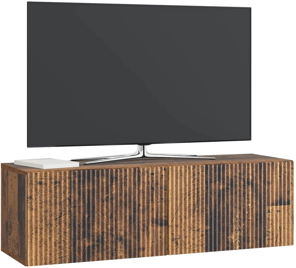 TV staliukas Sieninė TV spintelė 98 x 31 x 30 cm Sendintos medienos