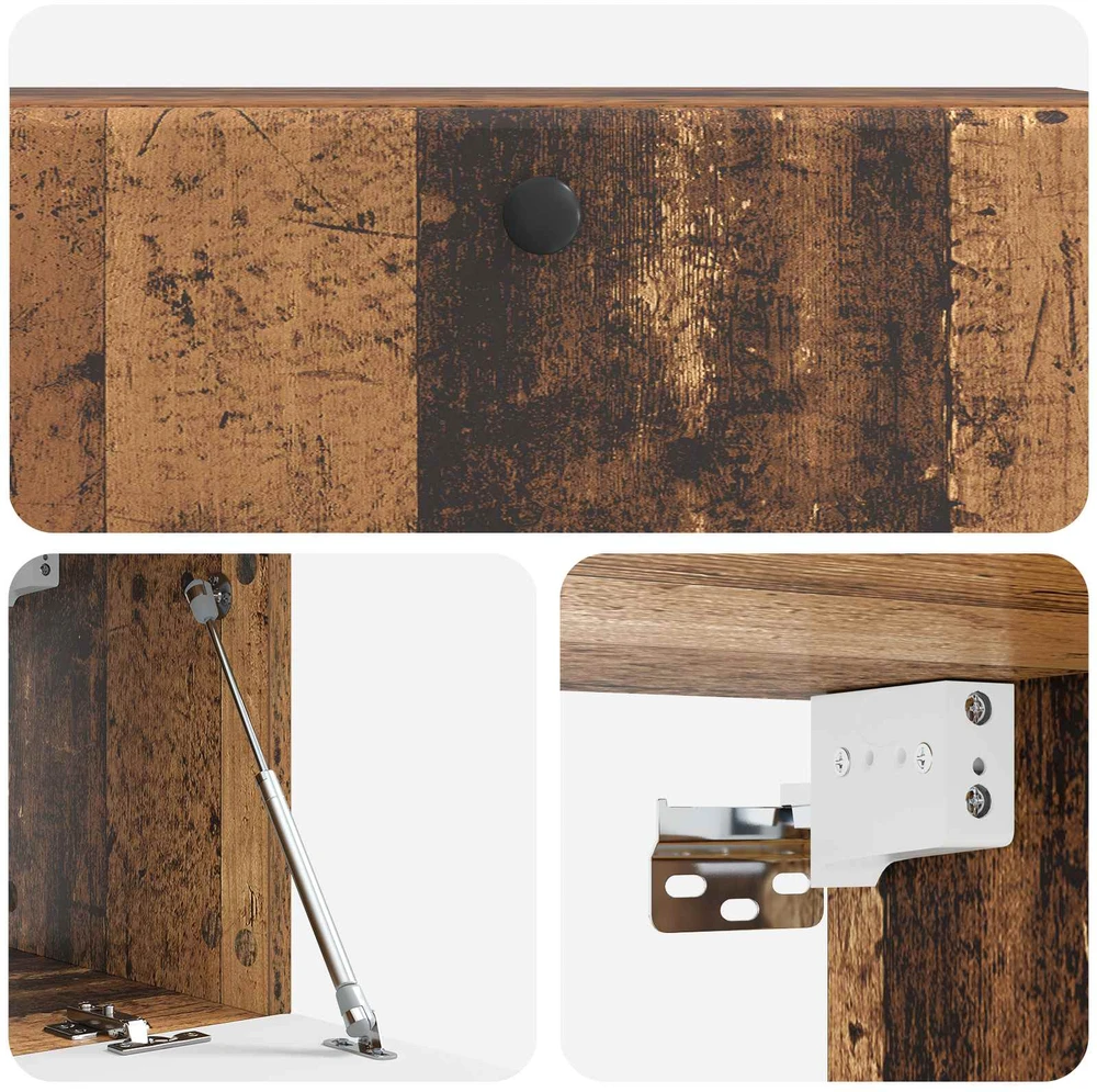 TV staliukas Sieninė TV spintelė 98 x 31 x 30 cm Sendintos medienos