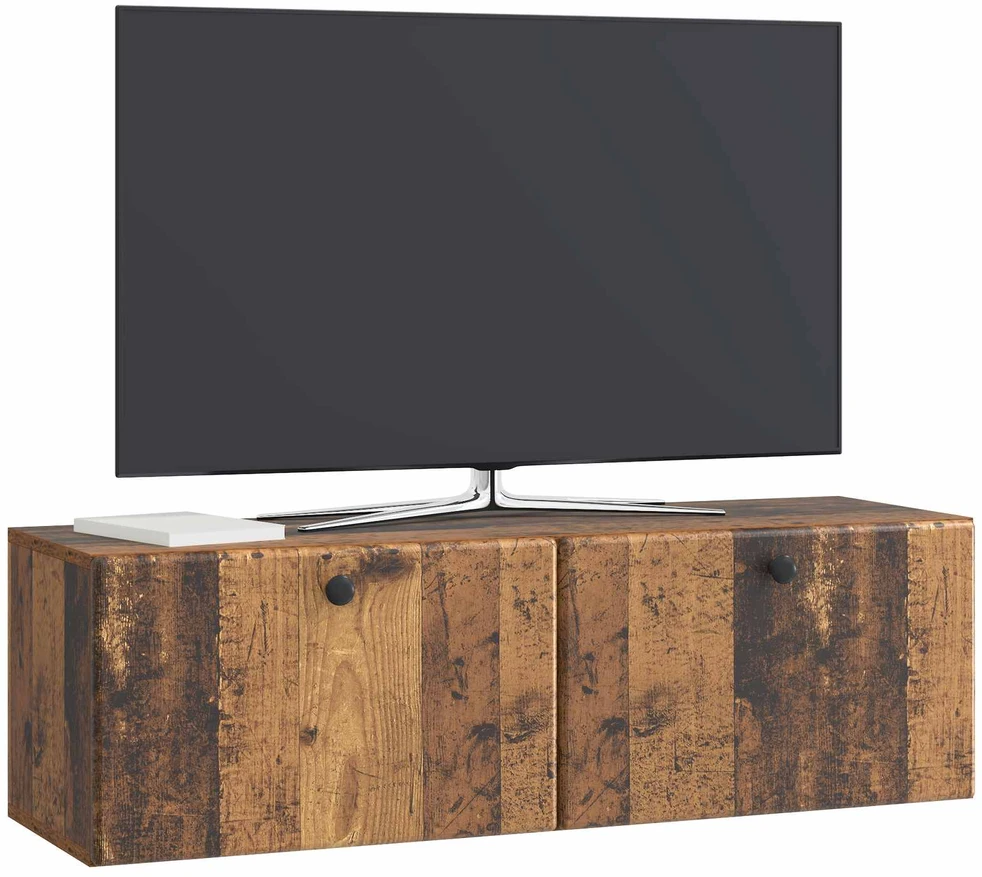 TV staliukas Sieninė TV spintelė 98 x 31 x 30 cm Sendintos medienos