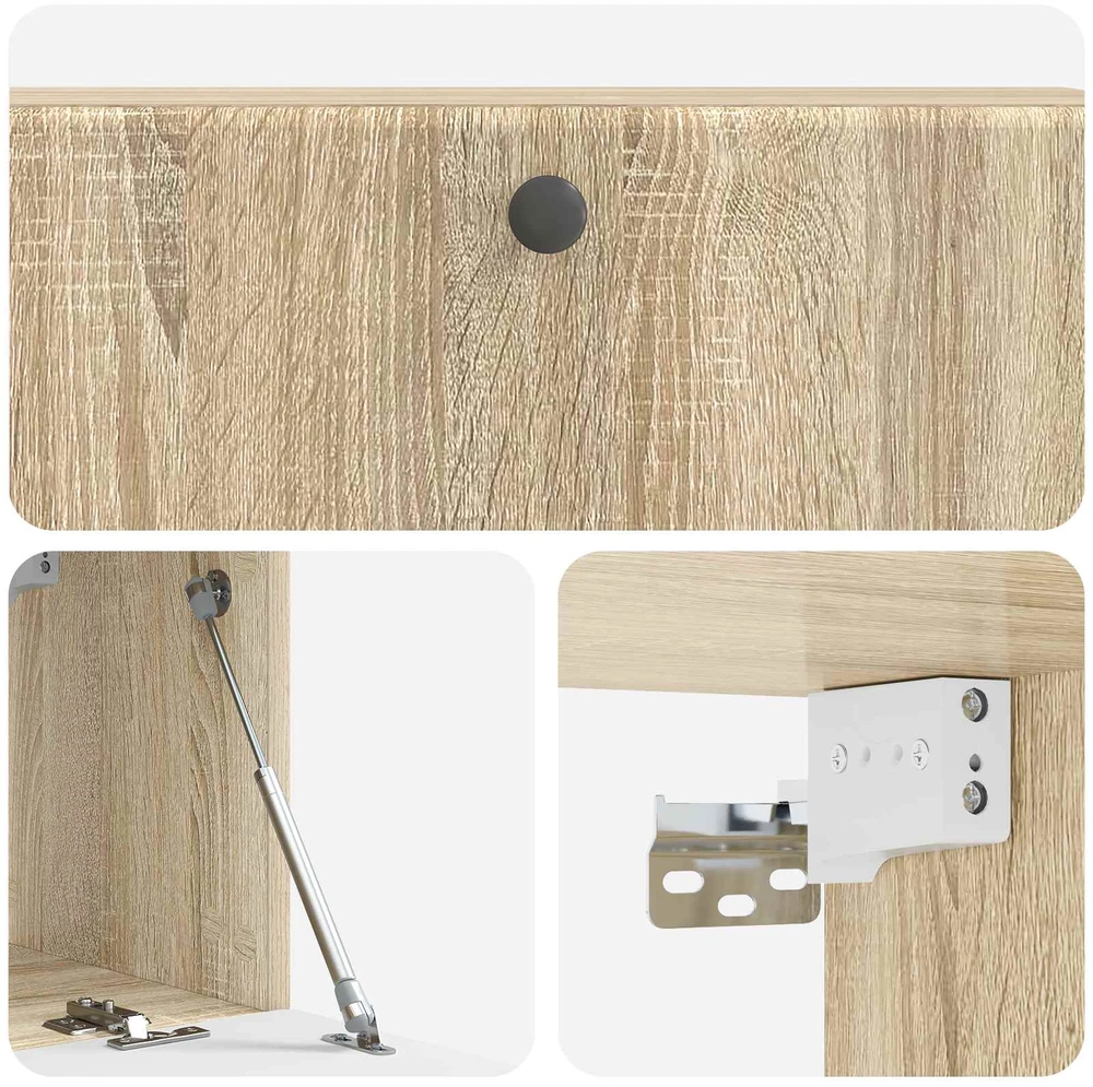 TV staliukas Sieninė TV spintelė 98 x 31 x 30 cm Sonoma ąžuolas