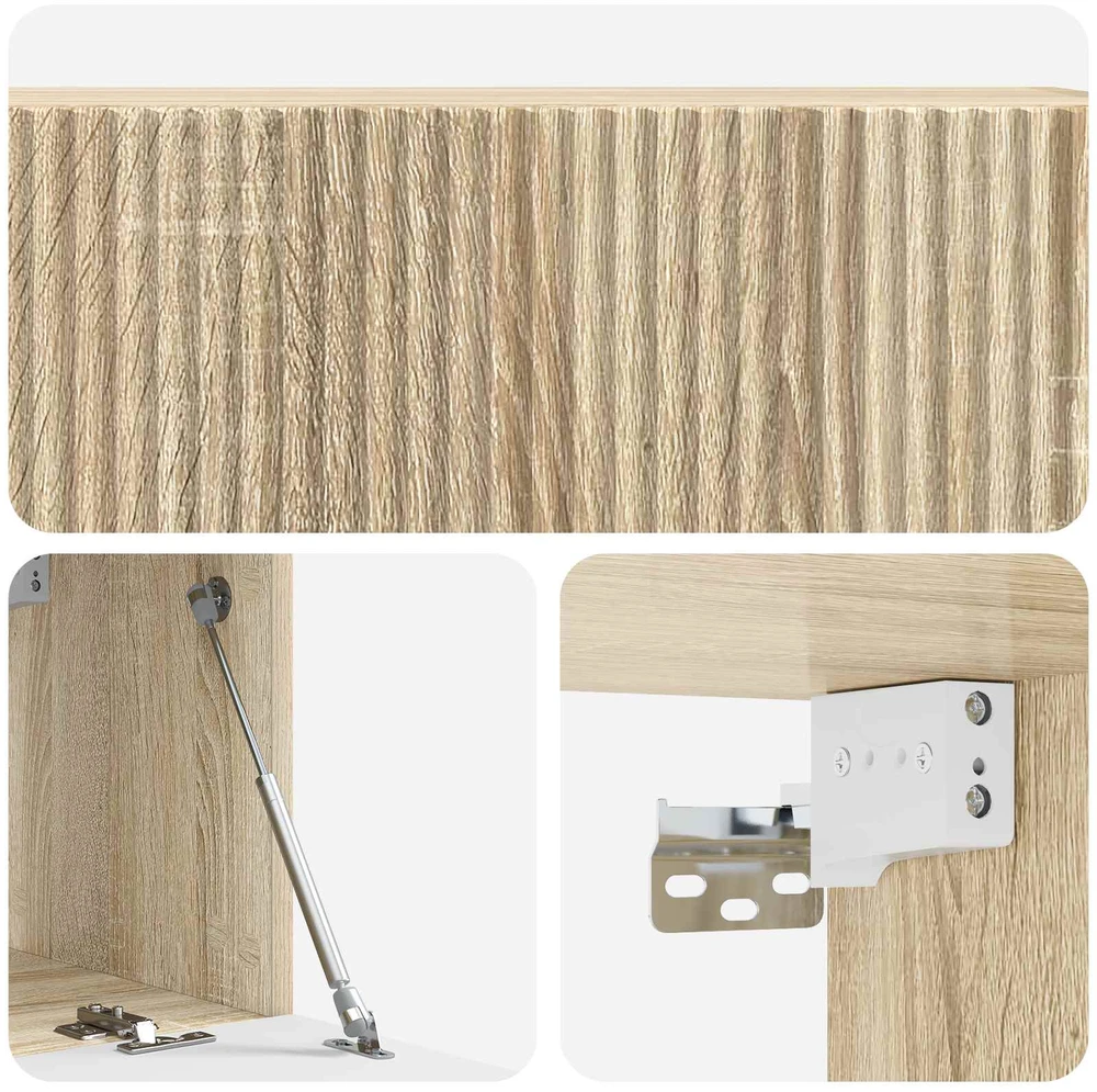 TV staliukas Sieninė TV spintelė 98 x 31 x 30 cm Sonoma ąžuolas