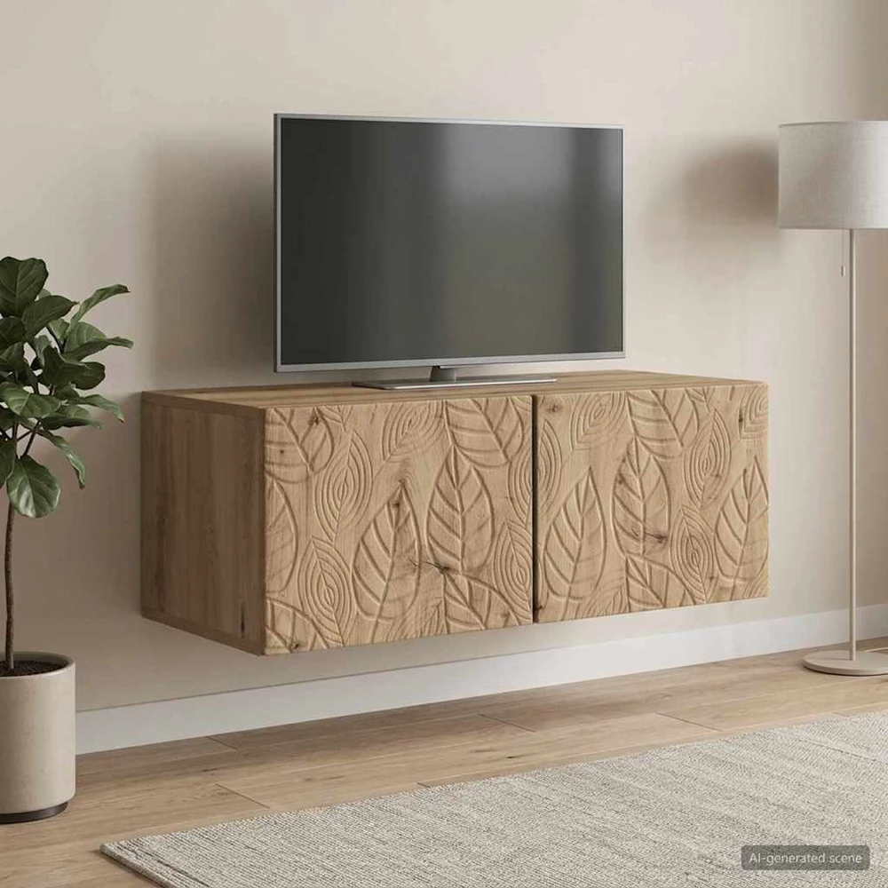 TV staliukas Sieninė TV spintelė 98 x 41 x 30 cm Artisano ąžuolo