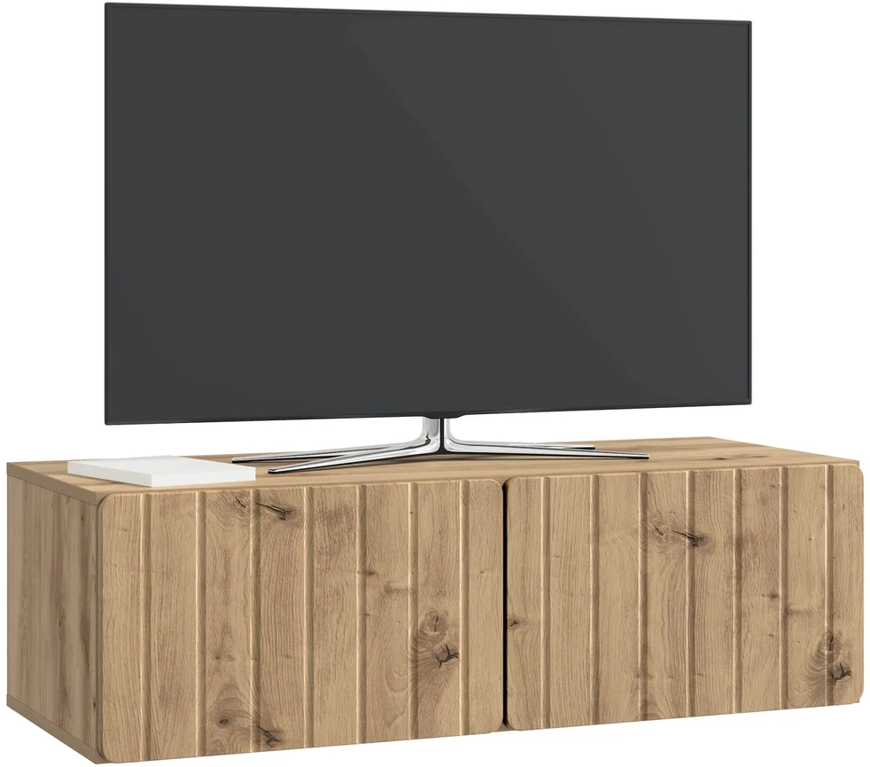 TV staliukas Sieninė TV spintelė 98 x 41 x 30 cm Artisano ąžuolo