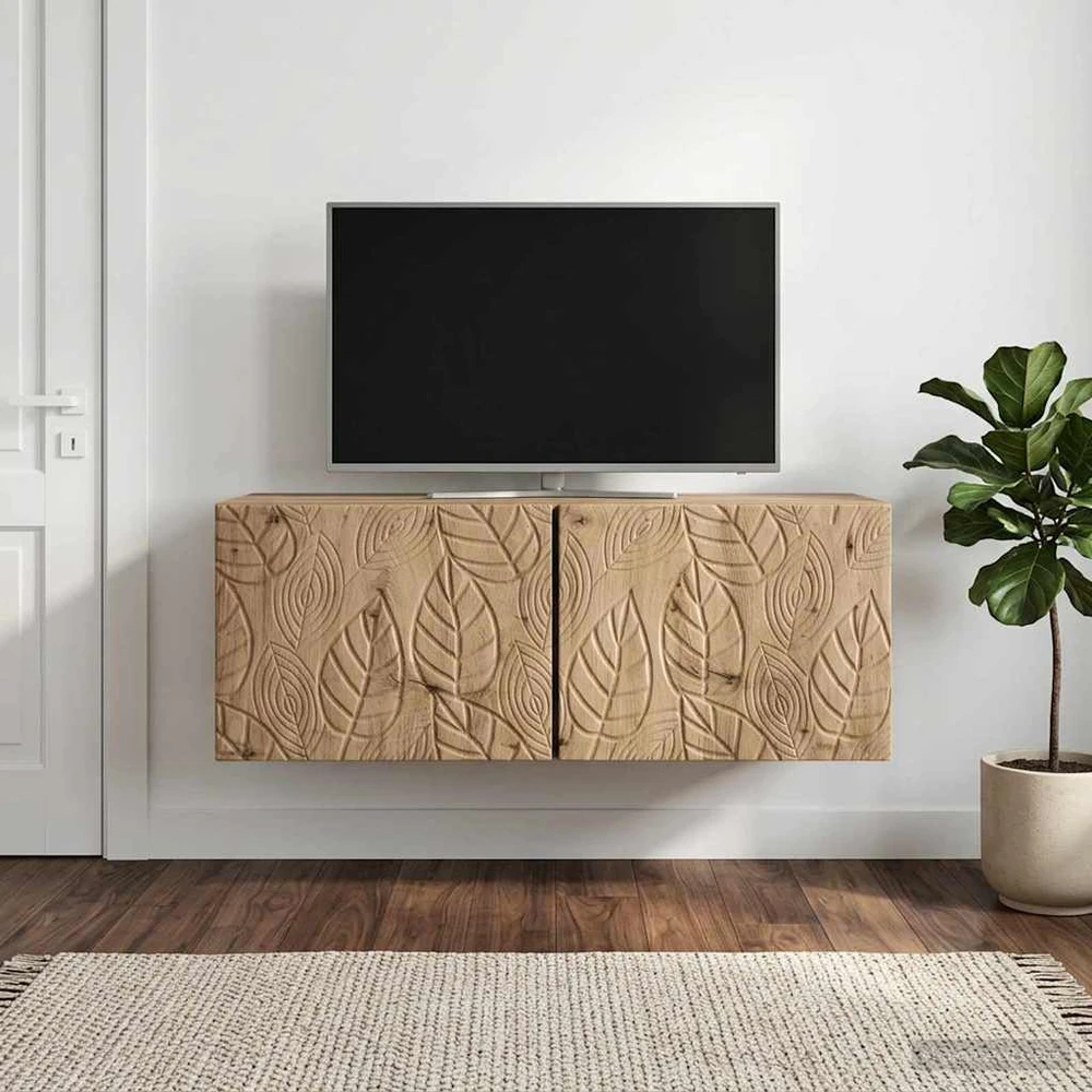 TV staliukas Sieninė TV spintelė 98 x 41 x 30 cm Artisano ąžuolo