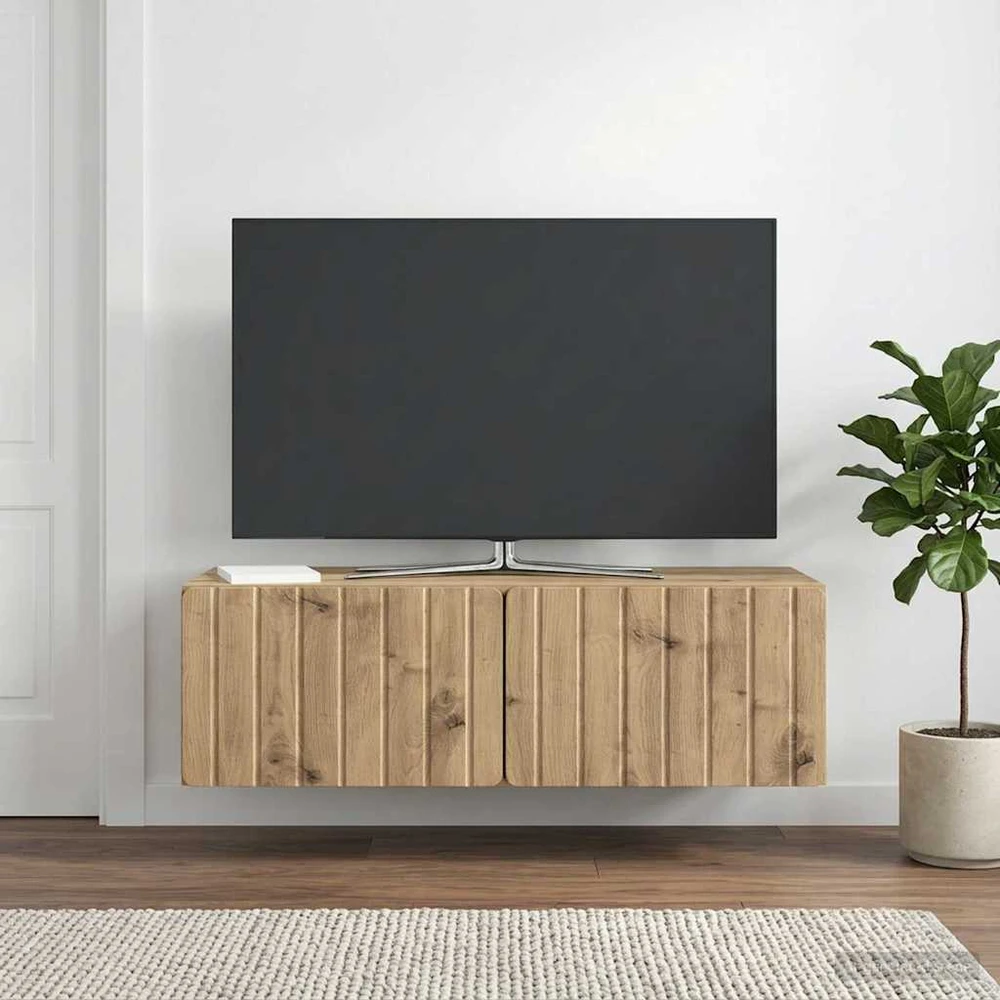 TV staliukas Sieninė TV spintelė 98 x 41 x 30 cm Artisano ąžuolo