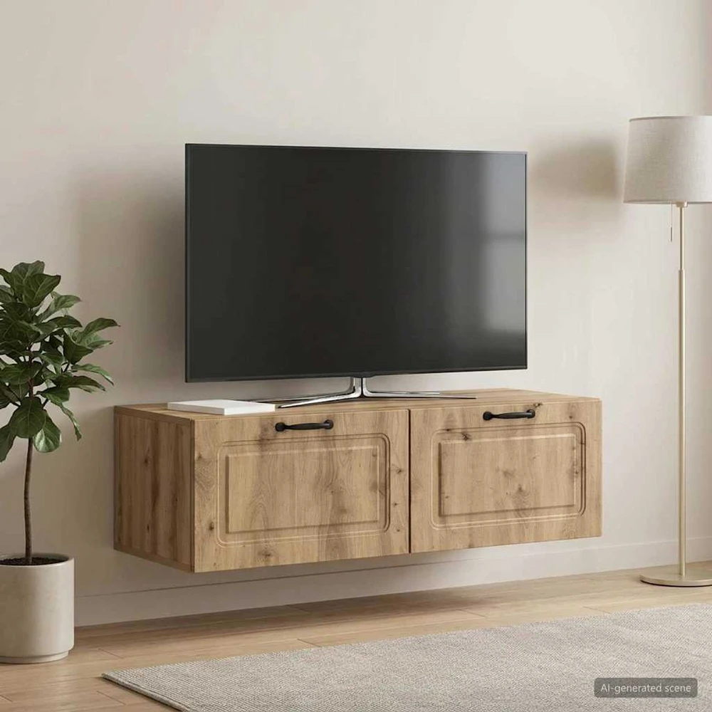 TV staliukas Sieninė TV spintelė 98 x 41 x 30 cm Artisano ąžuolo