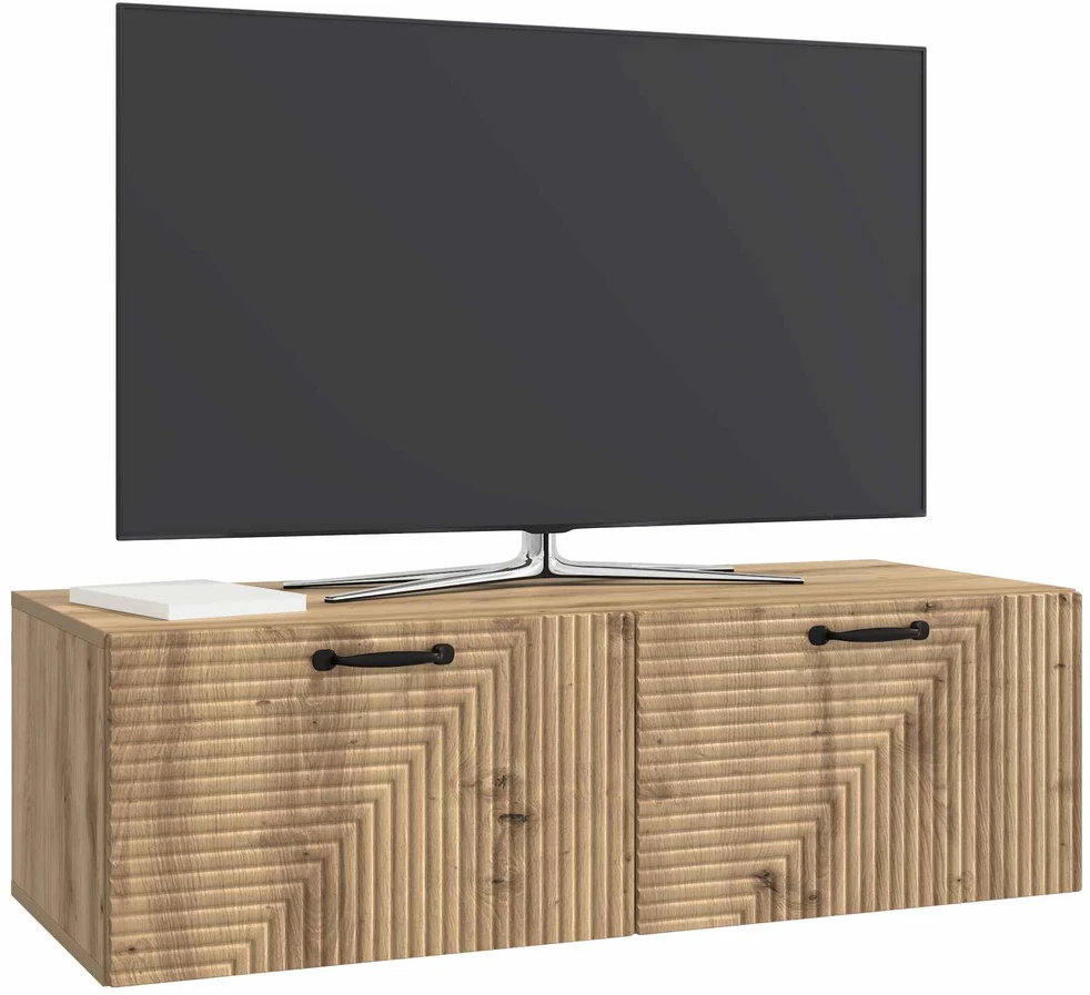 TV staliukas Sieninė TV spintelė 98 x 41 x 30 cm Artisano ąžuolo