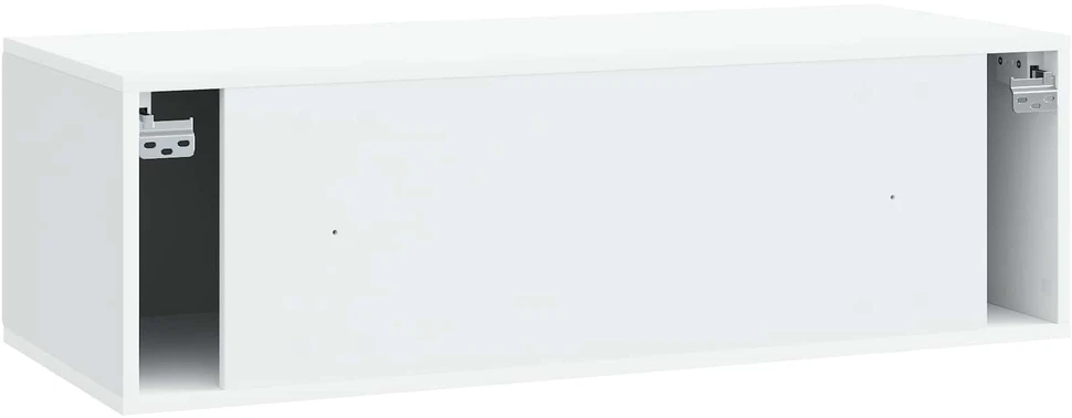TV staliukas Sieninė TV spintelė 98 x 41 x 30 cm Balta Apdirbta mediena