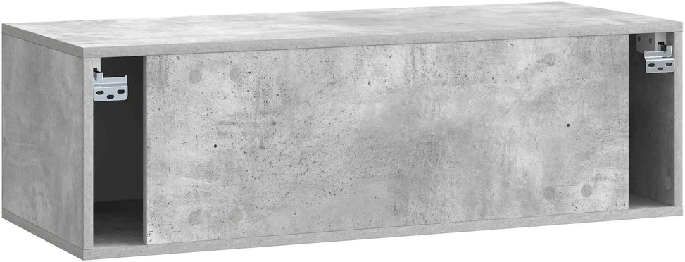 TV staliukas Sieninė TV spintelė 98 x 41 x 30 cm Betono pilka