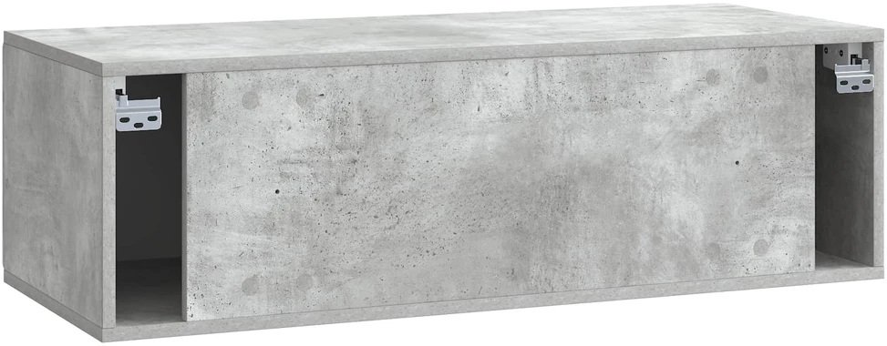 TV staliukas Sieninė TV spintelė 98 x 41 x 30 cm Betono pilka