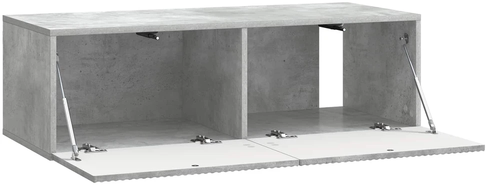 TV staliukas Sieninė TV spintelė 98 x 41 x 30 cm Betono pilka