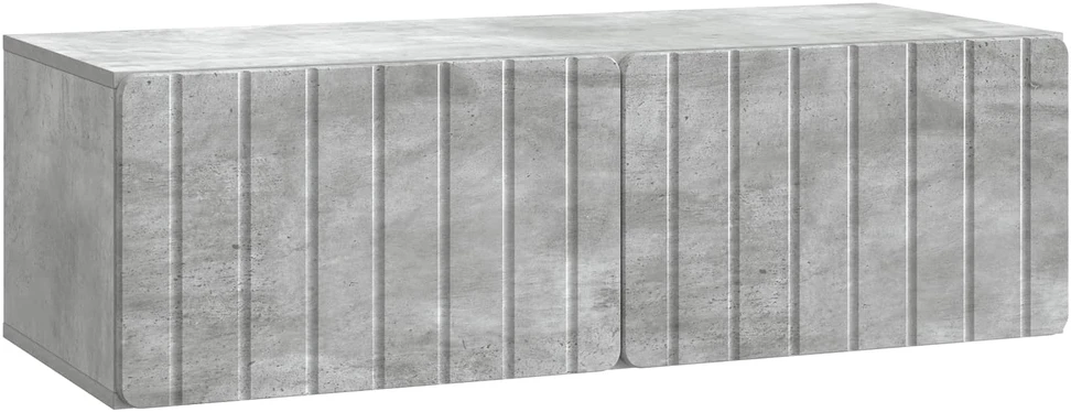 TV staliukas Sieninė TV spintelė 98 x 41 x 30 cm Betono pilka