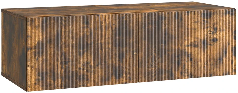 TV staliukas Sieninė TV spintelė 98 x 41 x 30 cm Dūminio ąžuolo