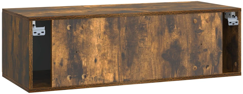 TV staliukas Sieninė TV spintelė 98 x 41 x 30 cm Dūminio ąžuolo