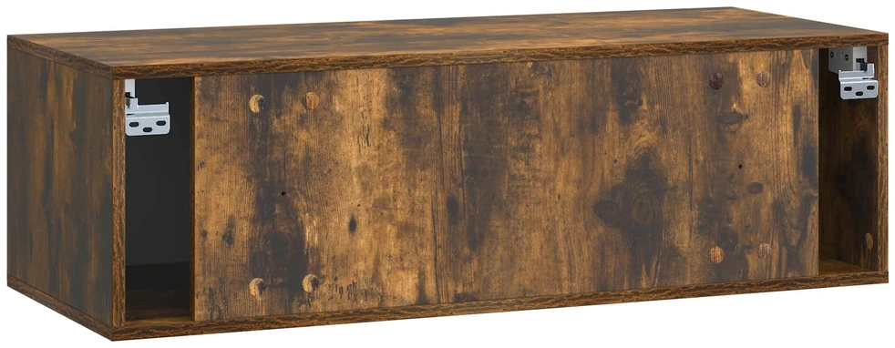 TV staliukas Sieninė TV spintelė 98 x 41 x 30 cm Dūminio ąžuolo