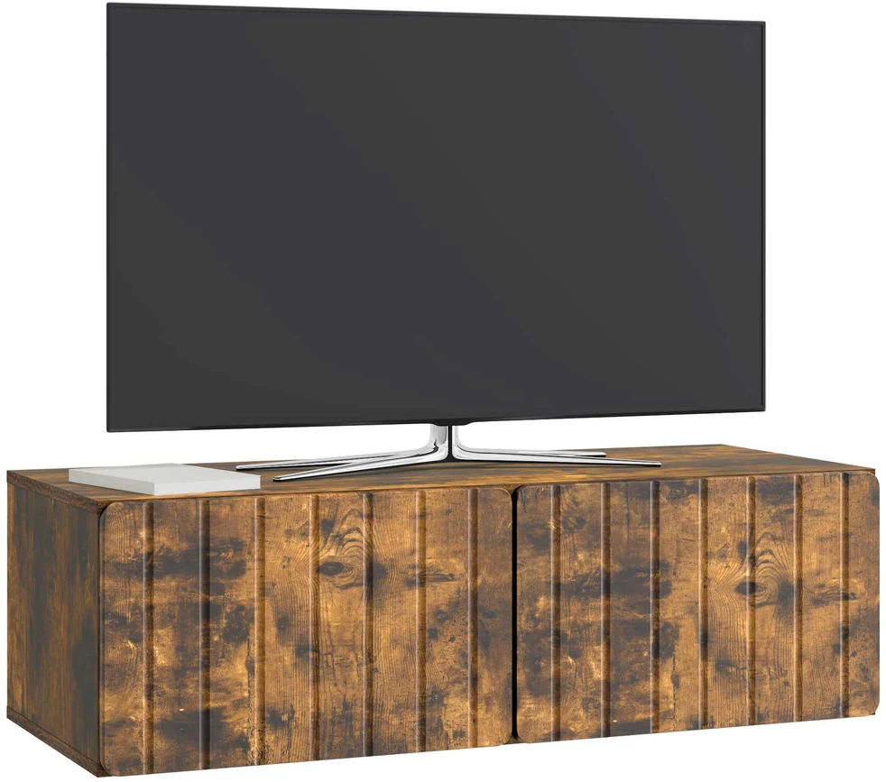 TV staliukas Sieninė TV spintelė 98 x 41 x 30 cm Dūminio ąžuolo