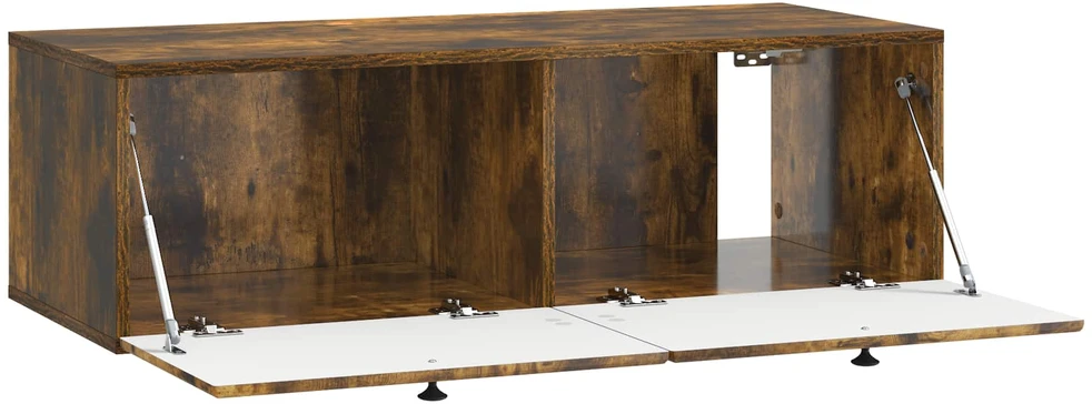 TV staliukas Sieninė TV spintelė 98 x 41 x 30 cm Dūminio ąžuolo