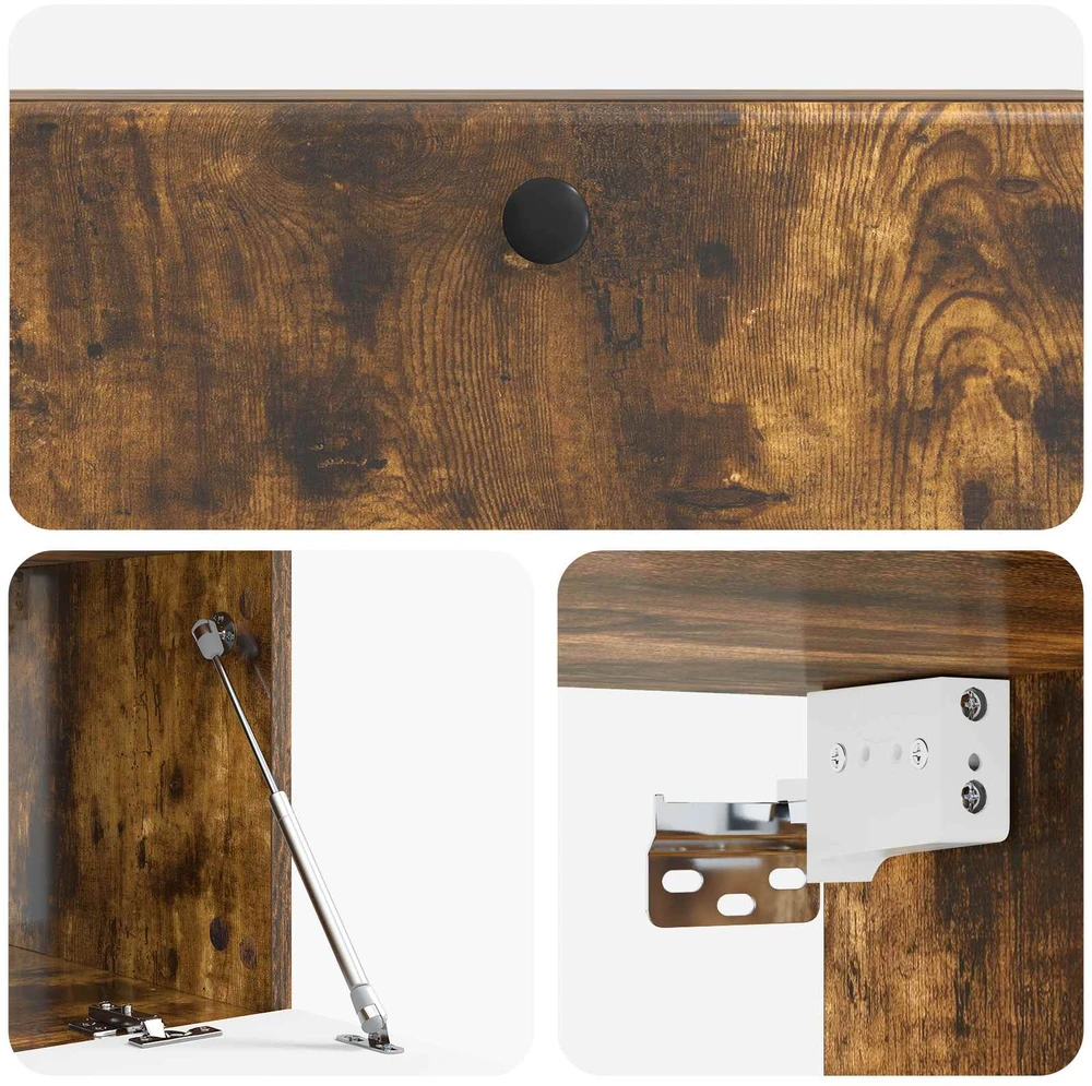 TV staliukas Sieninė TV spintelė 98 x 41 x 30 cm Dūminio ąžuolo