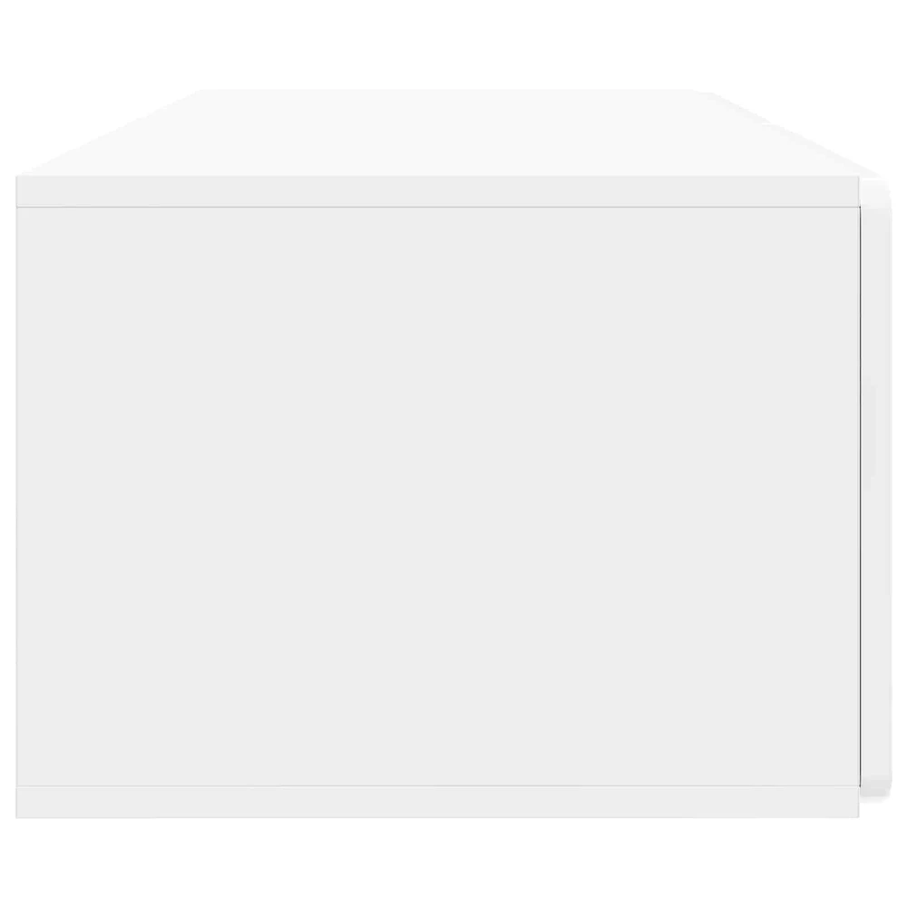 TV staliukas Sieninė TV spintelė 98 x 41 x 30 cm Itin blizgi balta