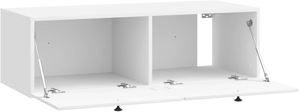 TV staliukas Sieninė TV spintelė 98 x 41 x 30 cm Itin blizgi balta